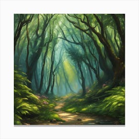 Forest Path Canvas Print