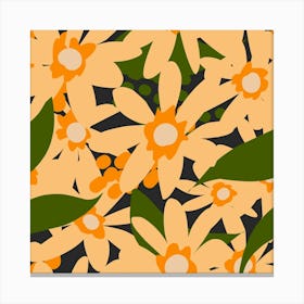 Daisy Pattern Canvas Print