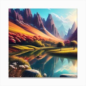 Landscape Painting 81 Canvas Print