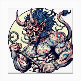 Oni S Wrath 2 Canvas Print