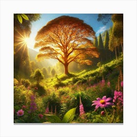 Tree In The Forest 40 Canvas Print