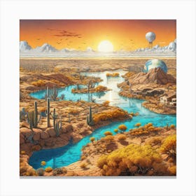 Desert Landscape 28 Canvas Print