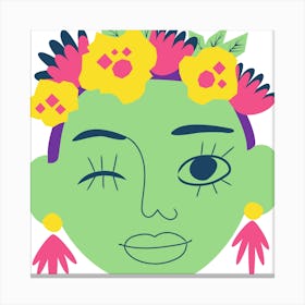 Mexican Face Canvas Print