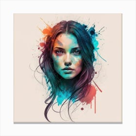 Vektor Create An Exquisite Alkohol Ink Painting 2 Canvas Print
