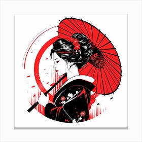 Geisha 11 Canvas Print