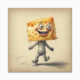 Cheese Man Canvas Print