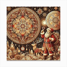 Mysterious Christmas Eve magic totem Canvas Print