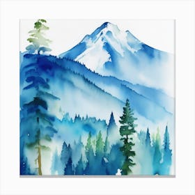 Blue Morning Mist Canvas Print