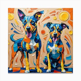 Two Dogs 5 Canvas Print