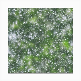 Raindrops On A Window Canvas Print