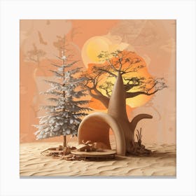 Sand And Trees Canvas Print