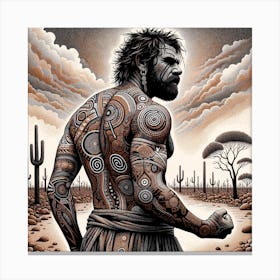 Man With Tatts Canvas Print