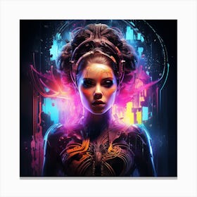 Cybernetic Woman - Star Wars Canvas Print