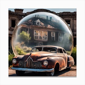 Car In A Bubble Canvas Print