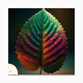 Plum leaf Canvas Print