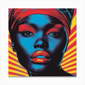 Afro-American Woman Canvas Print