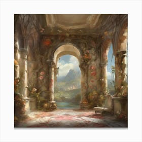 Room With Arches Canvas Print