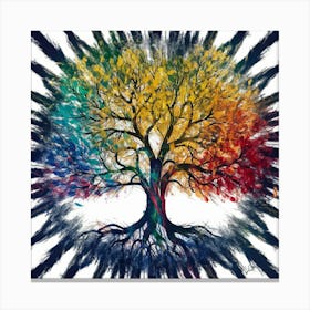 Rainbow Soul Tree (4) Canvas Print