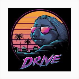 Drive sloth zootropolis Canvas Print