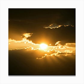 Sunset In The Sky 1 Canvas Print