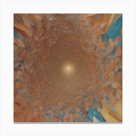 Distant geometric Sunshine Canvas Print