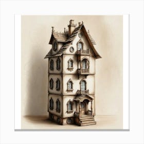 Ghoulish House Canvas Print