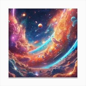 Space Wallpaper Canvas Print