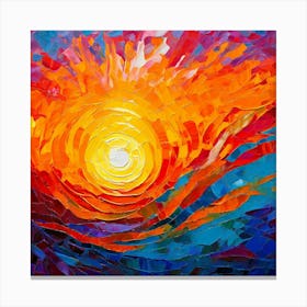 Abstract Of The Sun Canvas Print