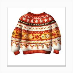 Christmas Sweater Canvas Print