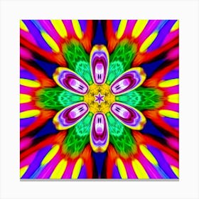 Psychedelic Flower 55 Stampe su tela