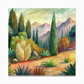 Cactus Garden Canvas Print