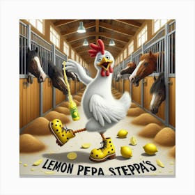 Lemon Peppa Steppas Canvas Print