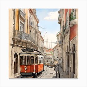 Lisbon Tram Canvas Print