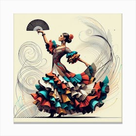 Flamenco Dancer 5 Canvas Print