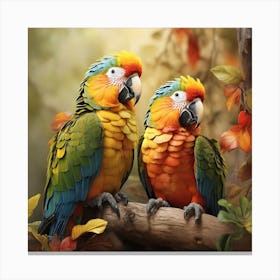 Parrots Canvas Print