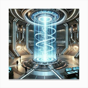 Teleportation Technology Canvas Print