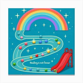 Rainbow Slide Canvas Print