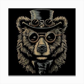 Steampunk Bear 46 Canvas Print