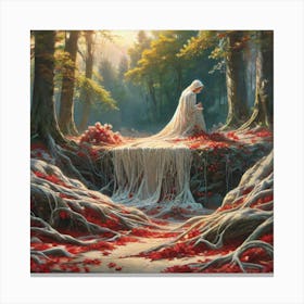 Woman In The Woods 43 Canvas Print