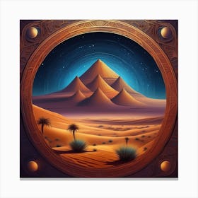 Egyptian Landscape Canvas Print