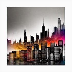 Cityscape Canvas Art 1 Canvas Print