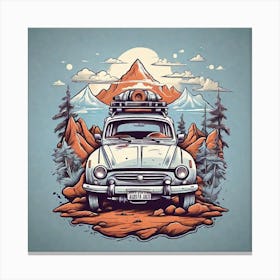 Vw Camper Van Canvas Print