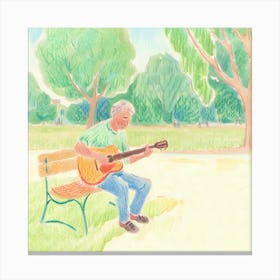 Man Playing Guitar Canvas Print