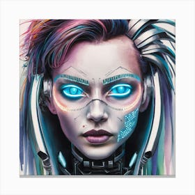 Futuristic Girl 8 Canvas Print