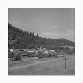 Oakridge, Oregon, Residences In A Lumbering And Tourist Center By Russell Lee Canvas Print