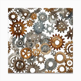 Steampunk Gears 4 Canvas Print