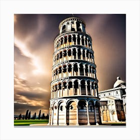 Leaning Tower Of Pisa Canvas Print