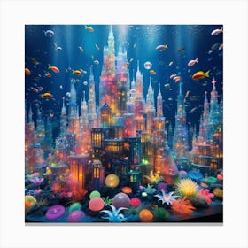 Underwater City 1 Canvas Print