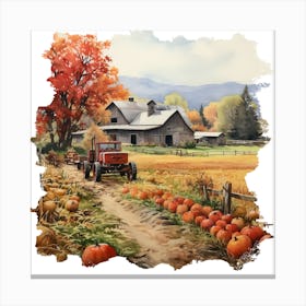 Pumpkin Patch Canvas Print