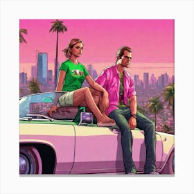 Grand Theft Auto 9 Canvas Print